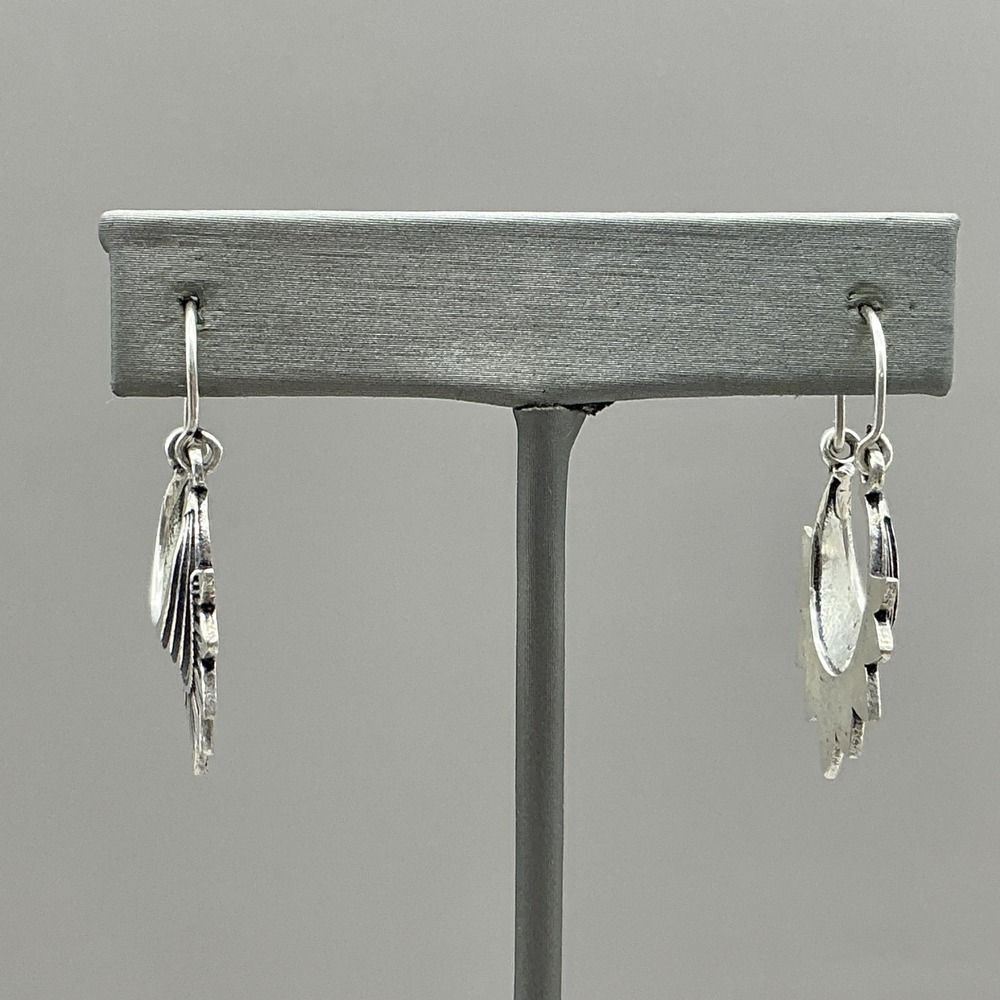 Earrings Silver Tone Moon Sunburst‎ Dangle Drop Womens Boho Statement Jewelry